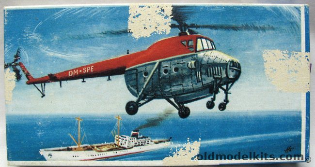 KVZ 1/100 Mil Mi-4 - Civil DDR / USSR / Polish / Czech plastic model kit